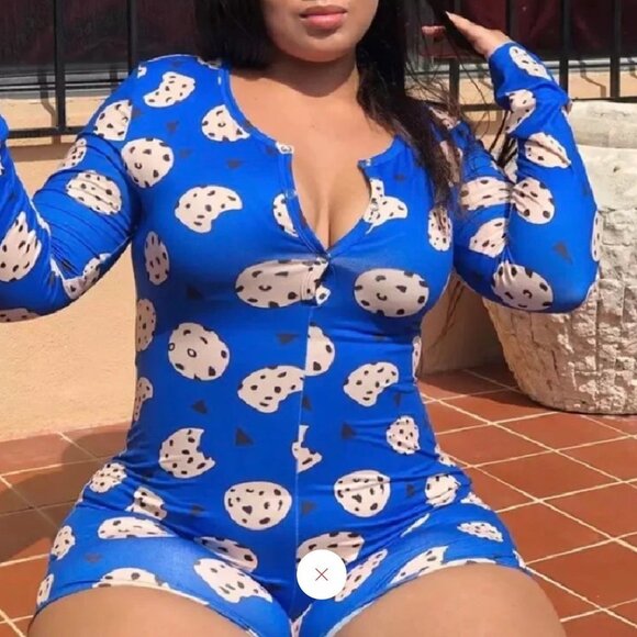 Cookie Monster Onesie || Medium EUC - Picture 1 of 11
